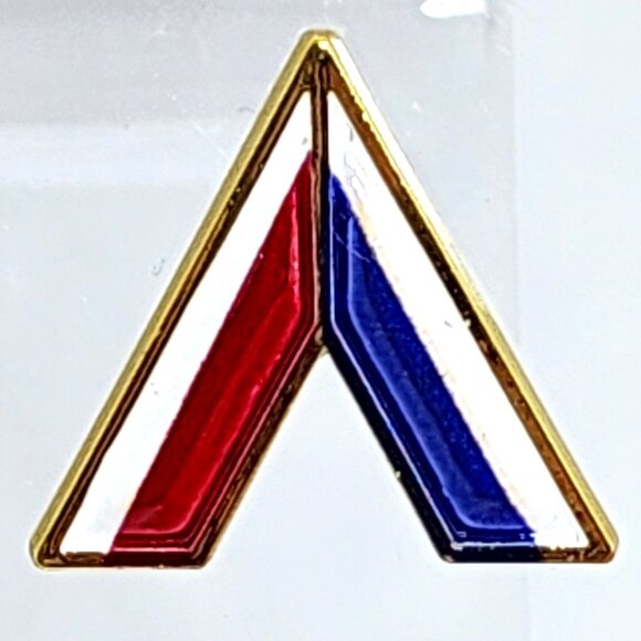 VTG Penzey's V Voted Victory Red White Blue Enamel Gold Lapel Pinback Hat Pin - Picture 7 of 10